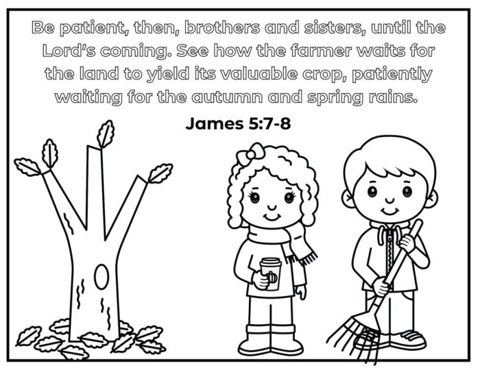 Christian fall coloring pages for kids