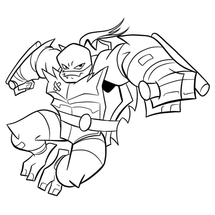 Rise of the tmnt coloring pages leo