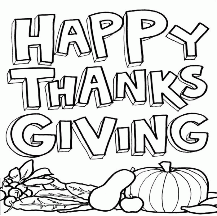 Free thanksgiving coloring pages for kids