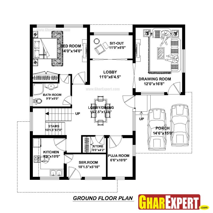 40 x 40 house design