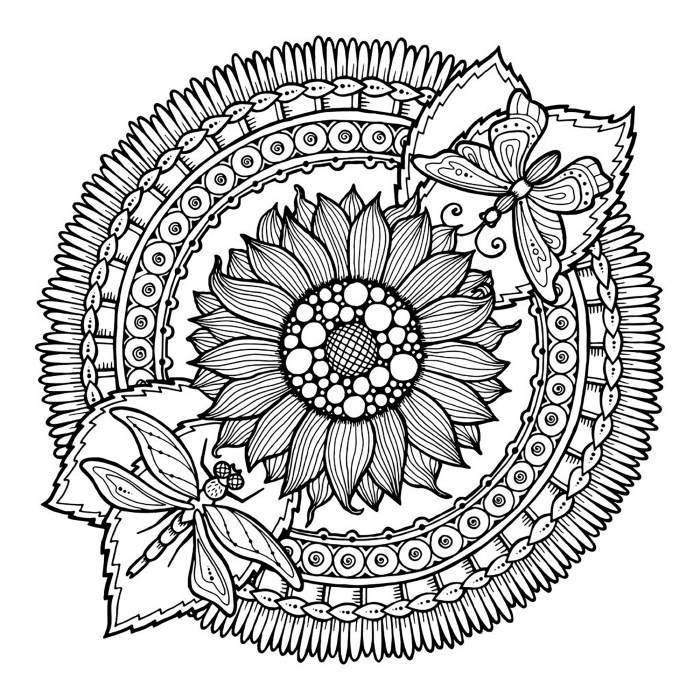 Mandala coloring book kids