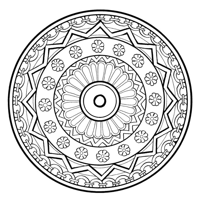 Mandala coloring book kids