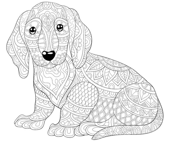 Doggy coloring page