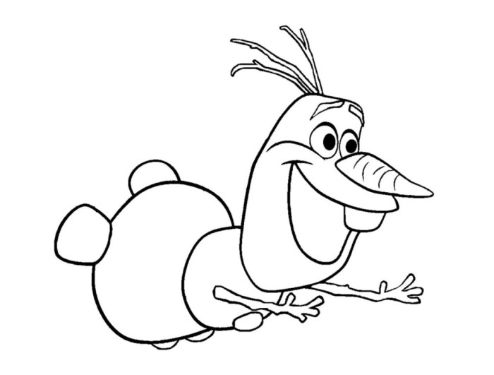 Olaf frozen coloring pages