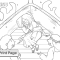 Jesus Calms the Storm Coloring Page