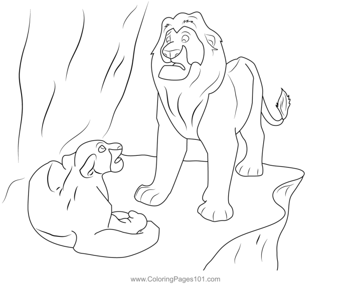 Lion king coloring pages simba