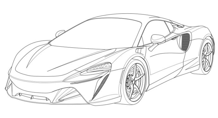 Mclaren coloring page