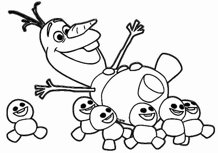 Olaf frozen coloring pages