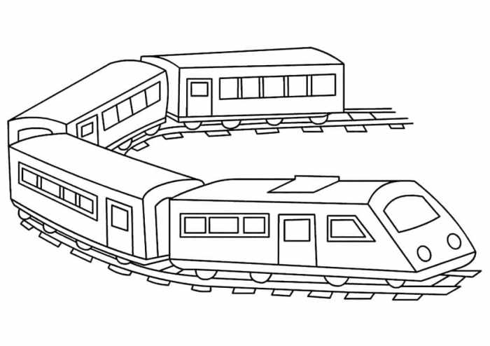 Coloring train pages