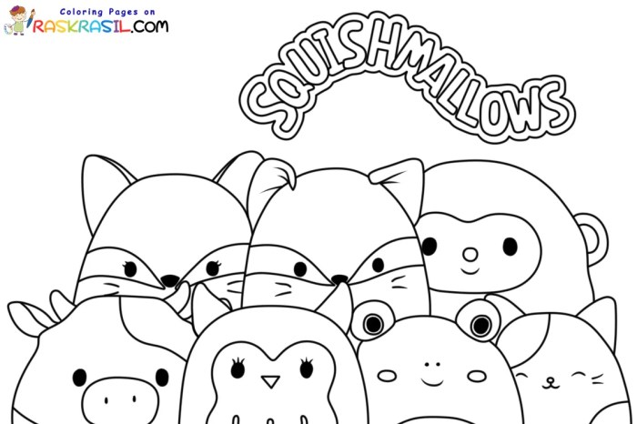 Squishmallow coloring pages printable