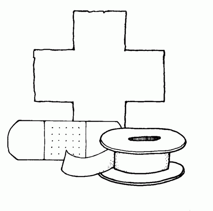 Band aid kid coloring pages