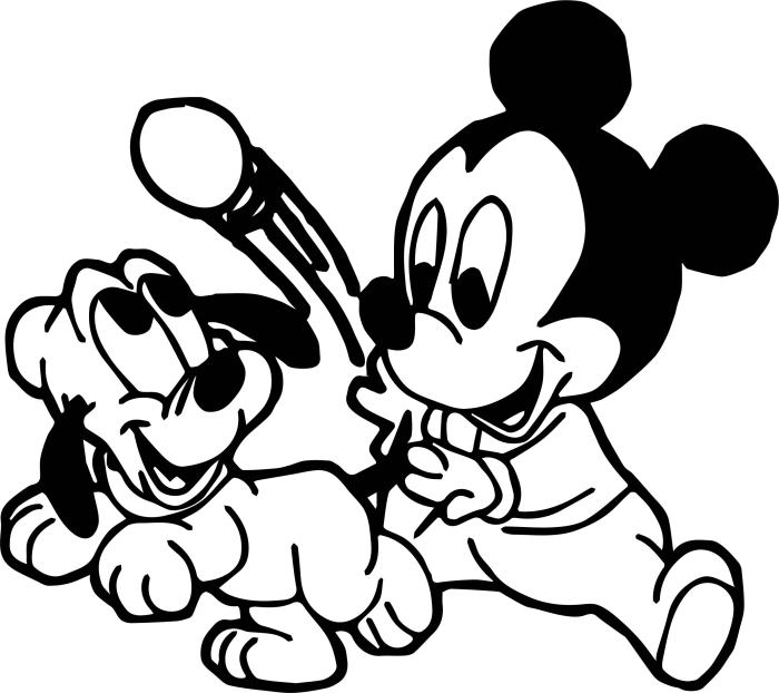 Print mickey mouse coloring pages