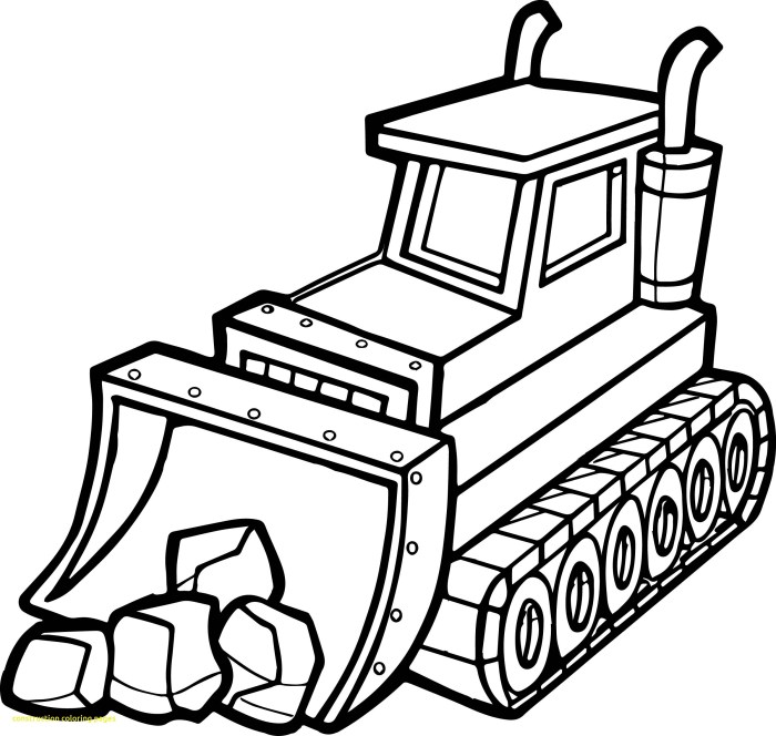 Construction coloring pages for kids