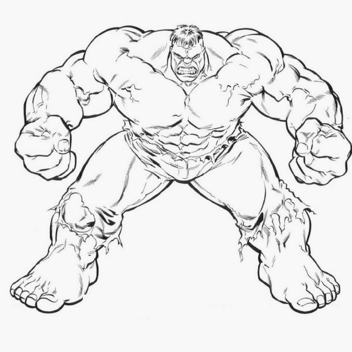 Hulk printable coloring pages