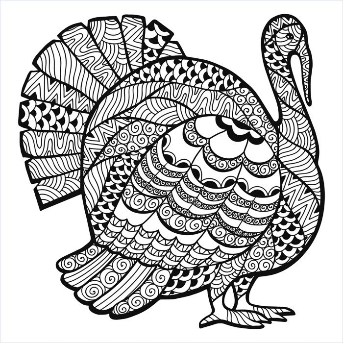 Coloring pages thanksgiving printable