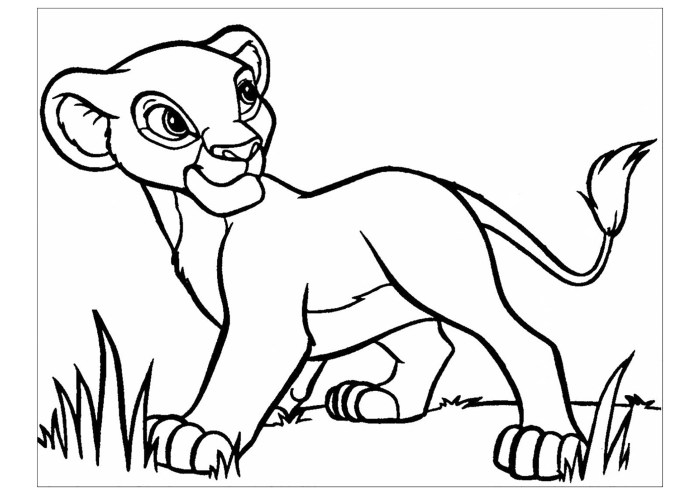 Lion king coloring pages simba