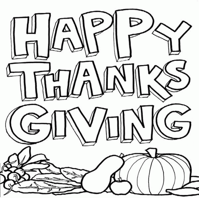 Thanksgiving coloring pages to print for free