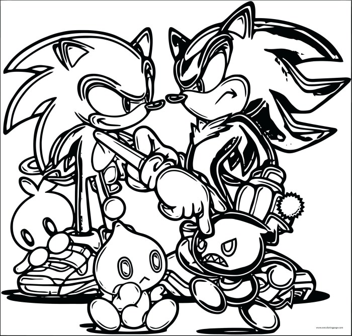 Sonic free printable coloring pages