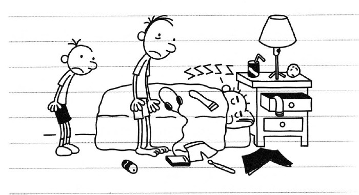 Diary of a wimpy kid coloring pages