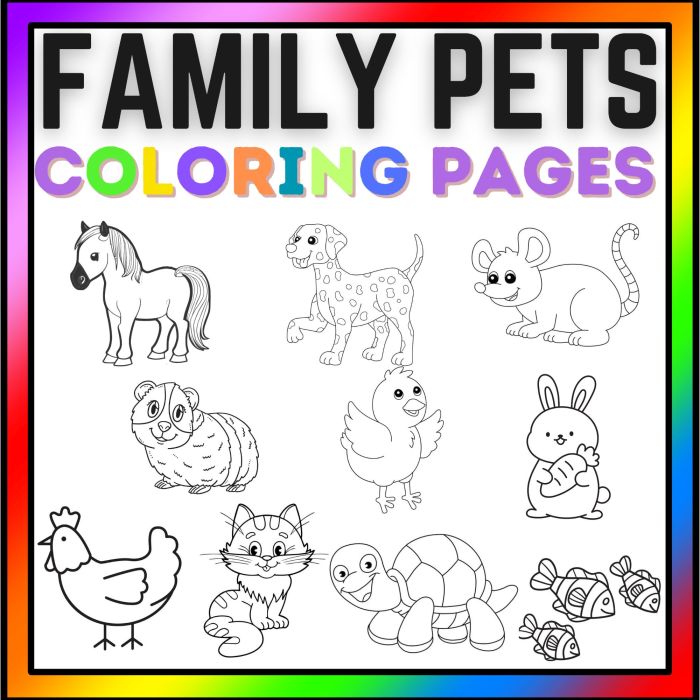 Coloring pages of pets