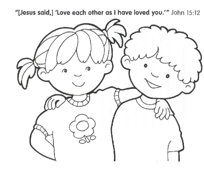 Free christian coloring pages for kids