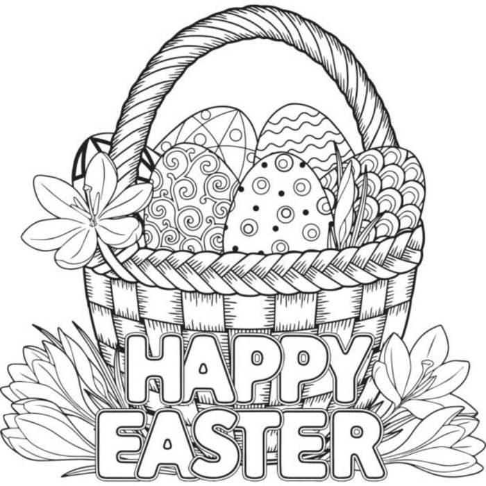 Free easter coloring book pages