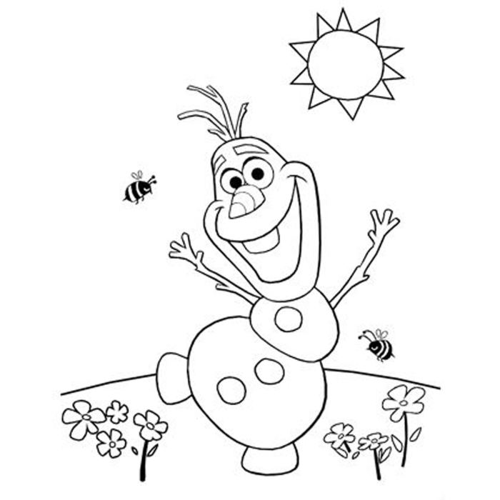 Olaf frozen coloring pages kids disney getdrawings