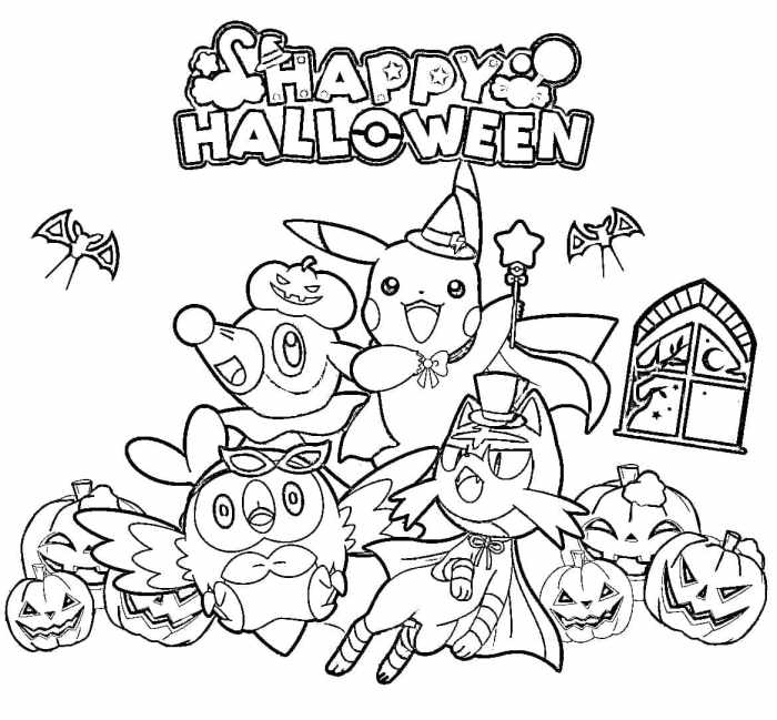 Halloween coloring sheets kids