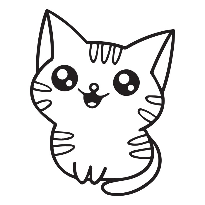 Free kitten coloring pages