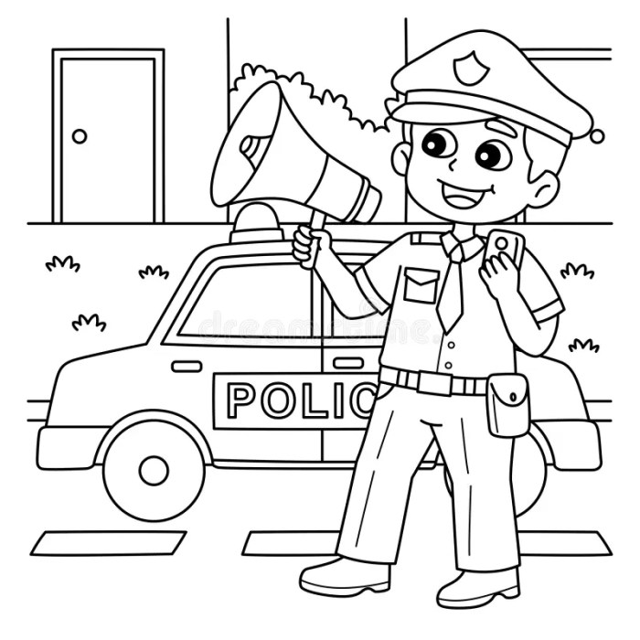 Policeman topcoloringpages professions