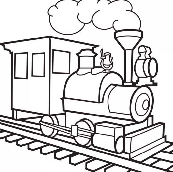 Coloring train pages