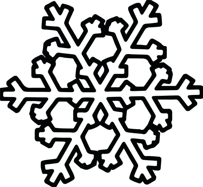 Snow flake coloring page