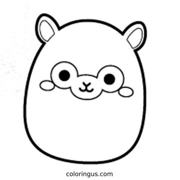 Squishmallow coloring pages printable