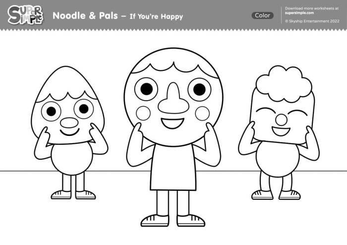 Happy coloring pages