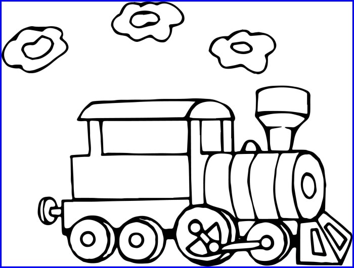 Coloring train pages