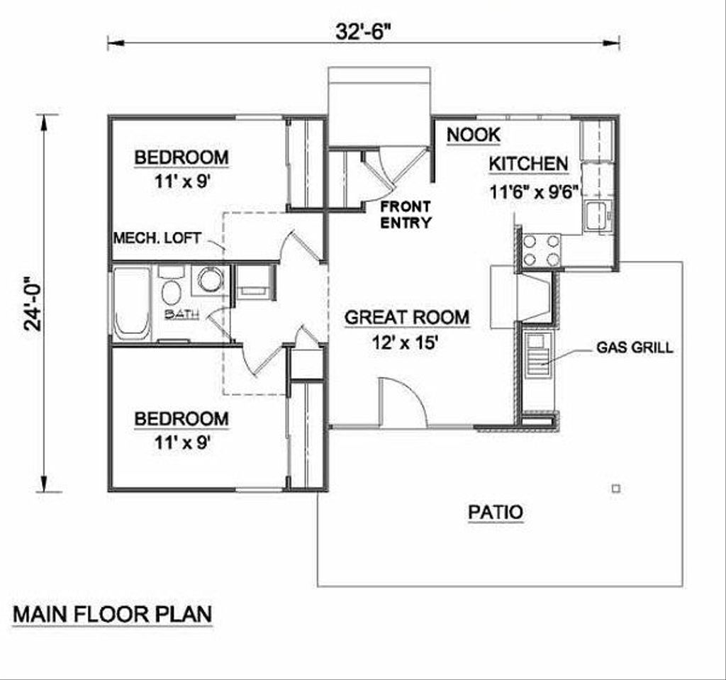 House design for 700 square feet