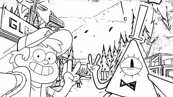 Gravity falls color pages