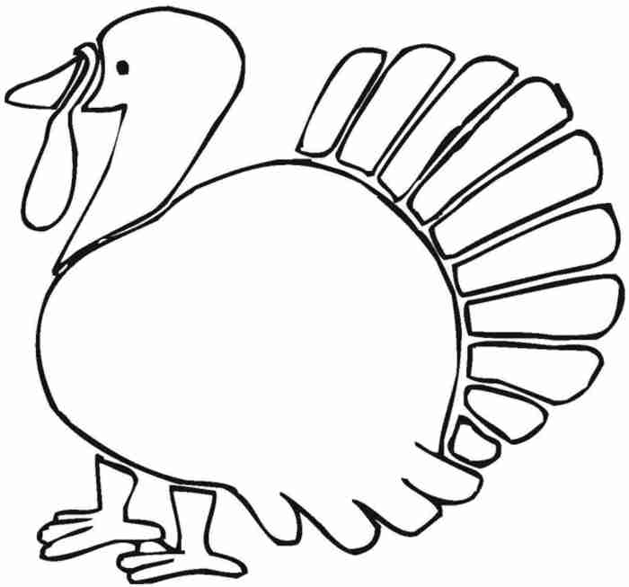 Printable turkey coloring page