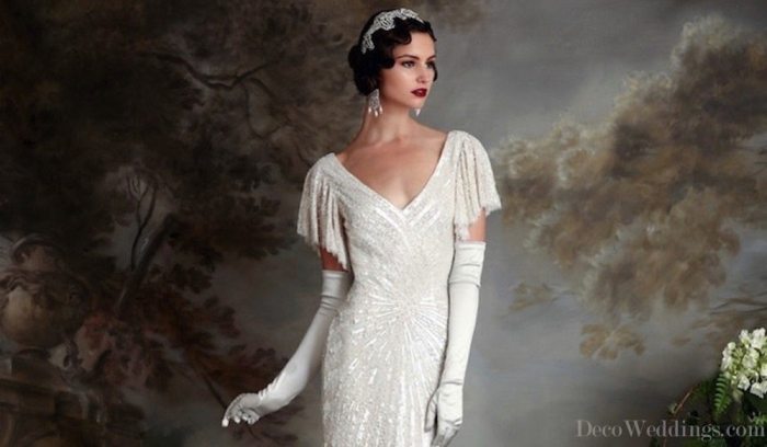 Real 1920s wedding dress