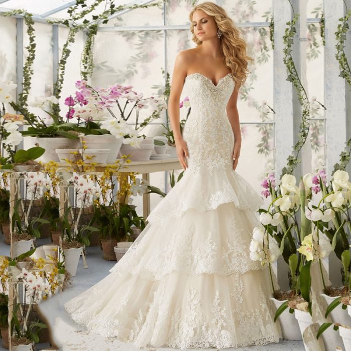 Princess tulle wedding dress