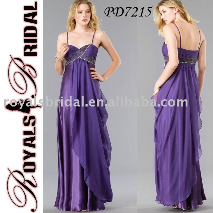 Plus size purple wedding dress