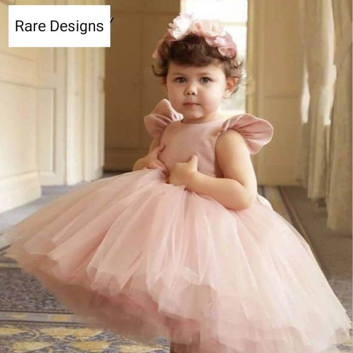 Pink toddler dress for wedding