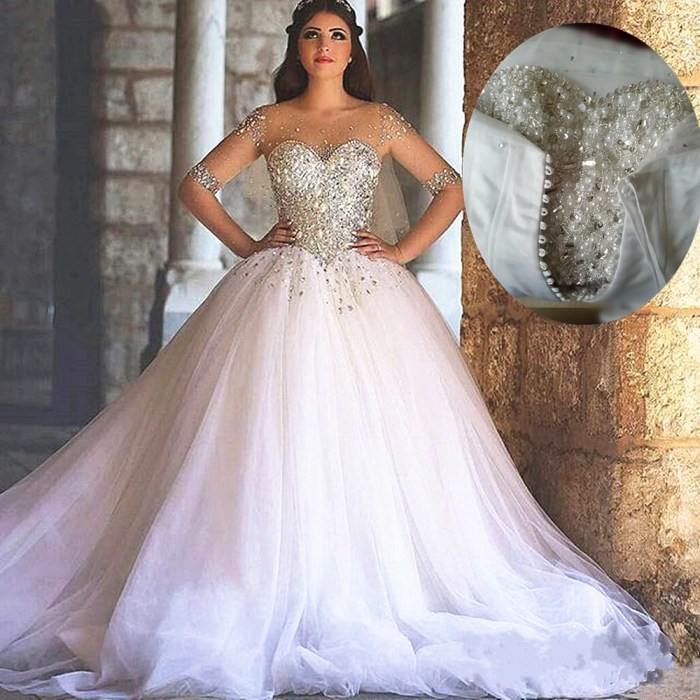 Princess tulle wedding dress